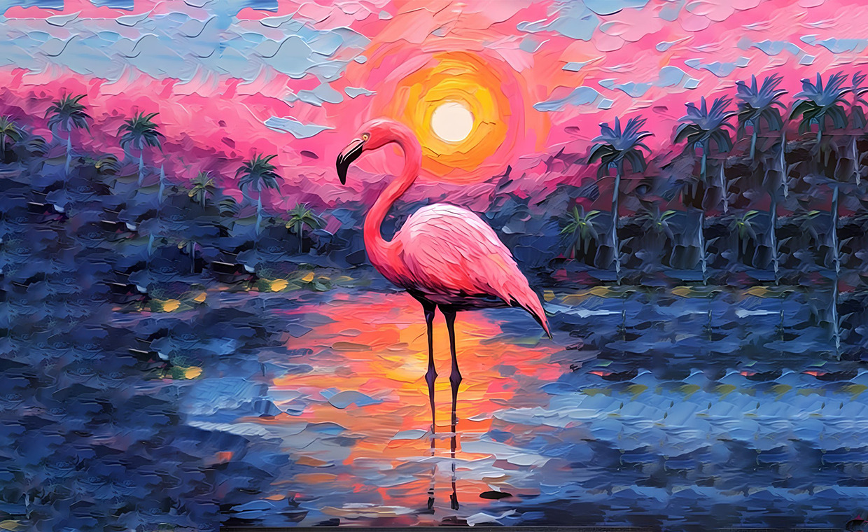 Мастер - класс "Розовый закат"