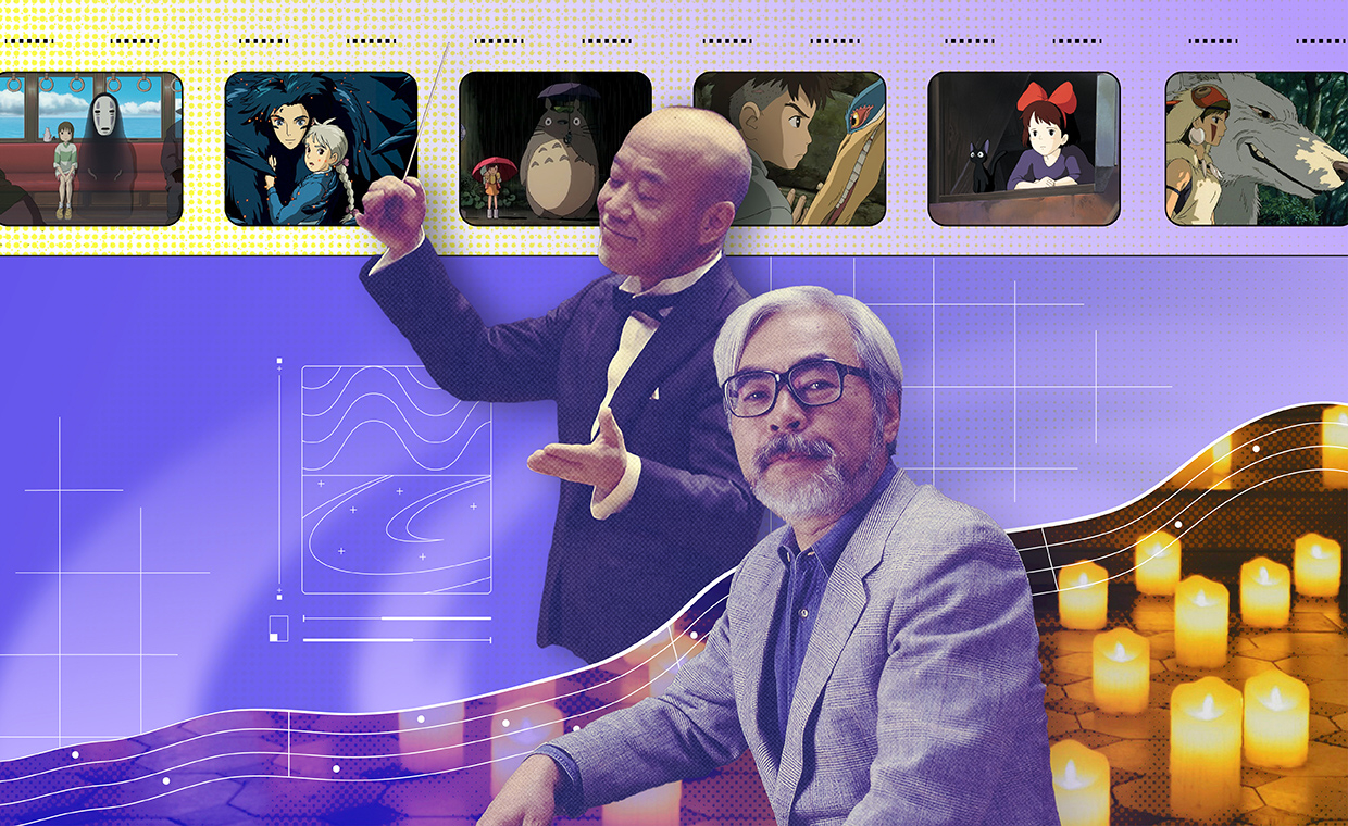 "Шедевры Миядзаки и Хисаиси при свечах"