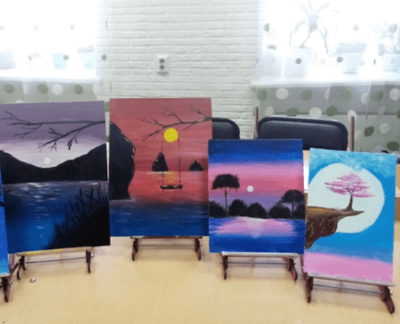 Мастер-класс по акриловой живописи